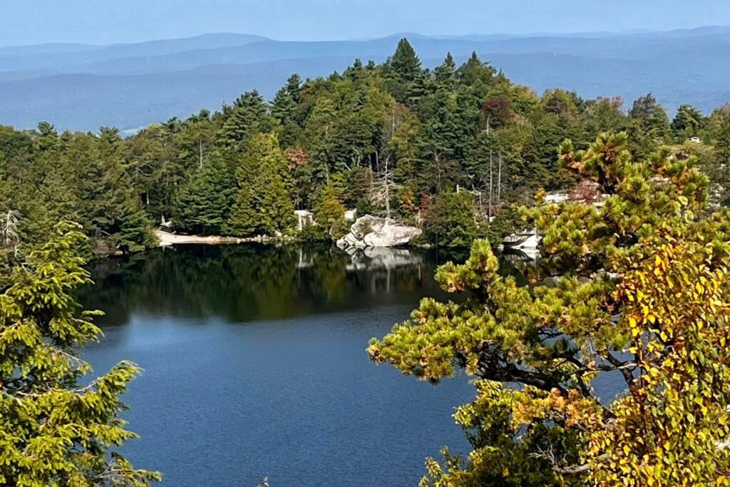 Lake Minnewaska in the fall